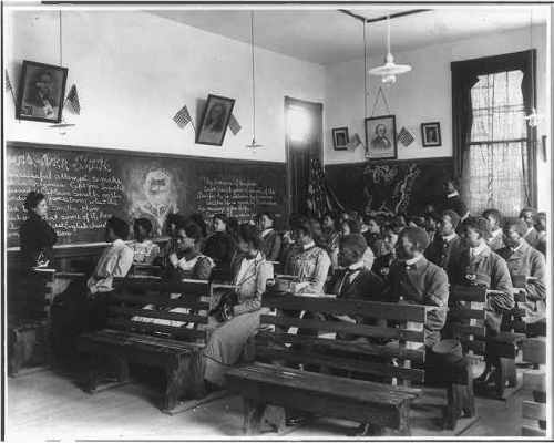 Students in history class, Tuskegee Institute